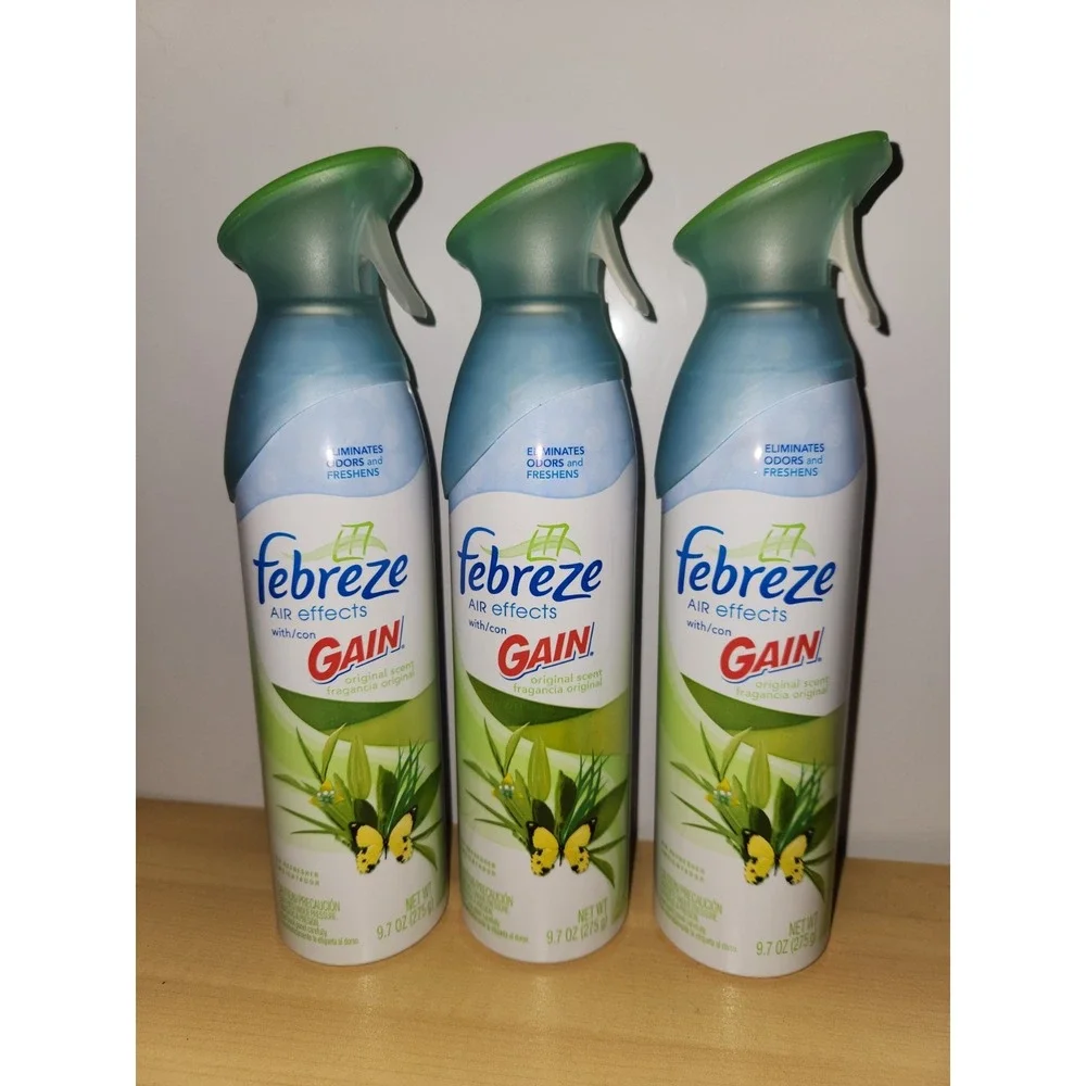 Lot Of‎ 3~Febreze Air Effects With GAIN-9.7 oz (275 g) Ea-NEW~DISCONTINUED STOCK